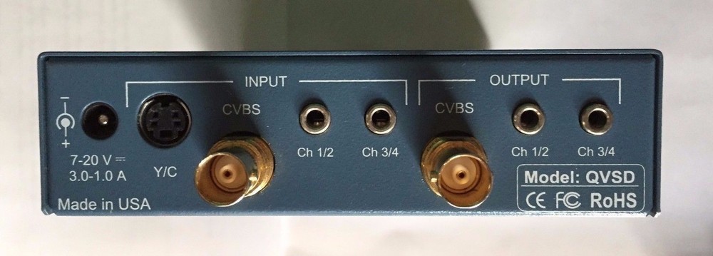 QVIDIUM QVSD ENCODER with ARQ (QVidium Patented feedback based error correction)