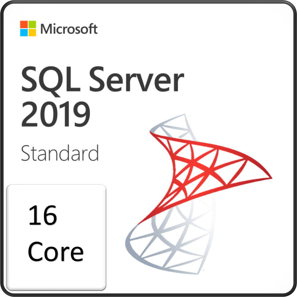 SQL Server 2019 Standard Edition, 16 Core License 10 User CALs