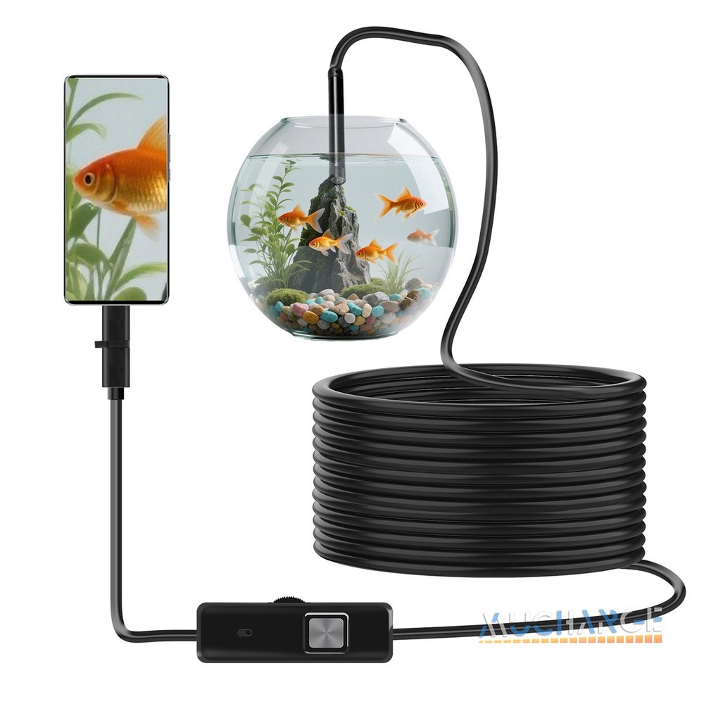 16.4FT Endoscope Camera with Light HD Borescope Camera 6 LED For Andraid Device