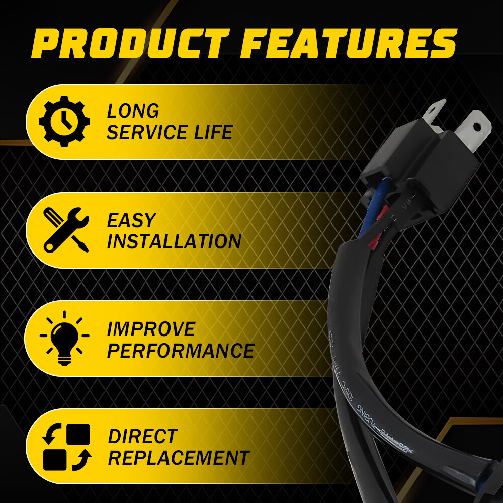 Conversion Wire 9003 H4 TO 9005 9006 Two Harness Head Light Adapter Plug Play EA