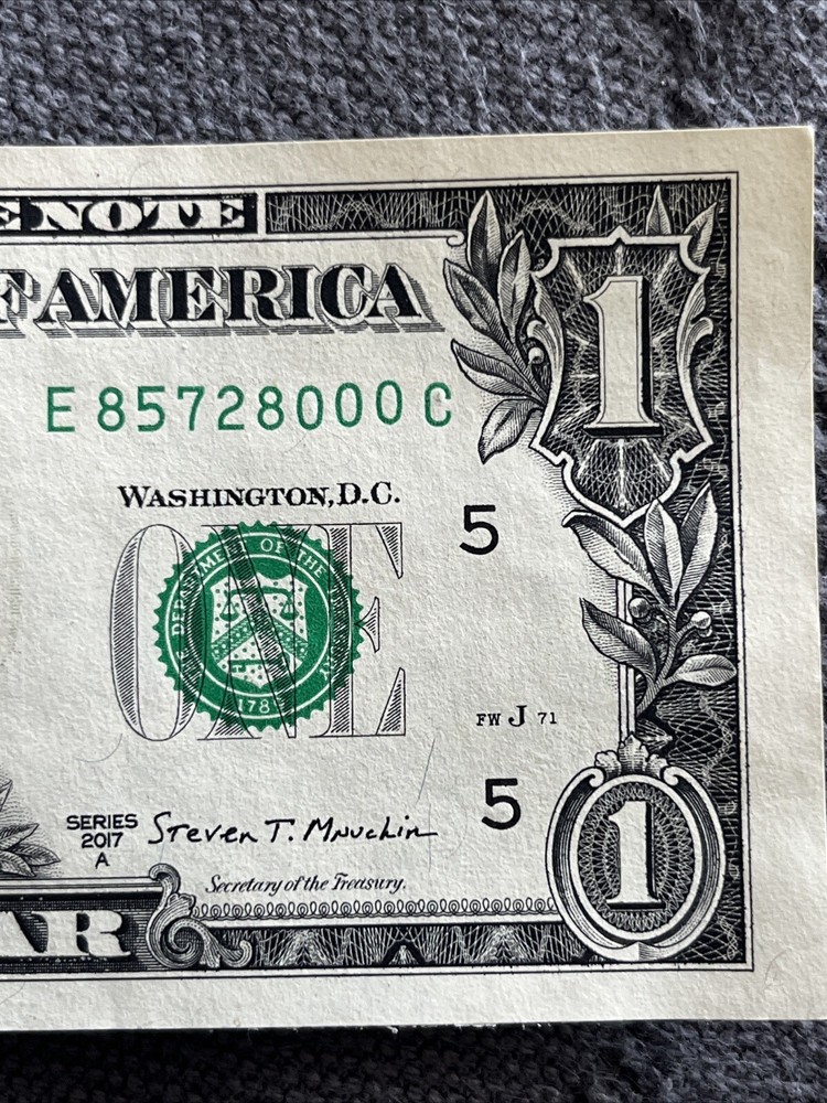 Multi Error Dollar Bill (misaligned, Overink, Gas Pump) #85728000