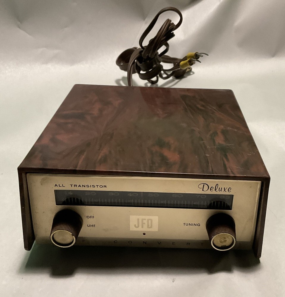 Vintage JFD Electronics UHF Converter All Transistor Deluxe CR2-J.