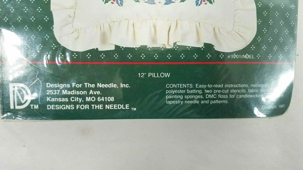 Quilted Stencil / Candlewick Pillow Kit NEW in Pack
