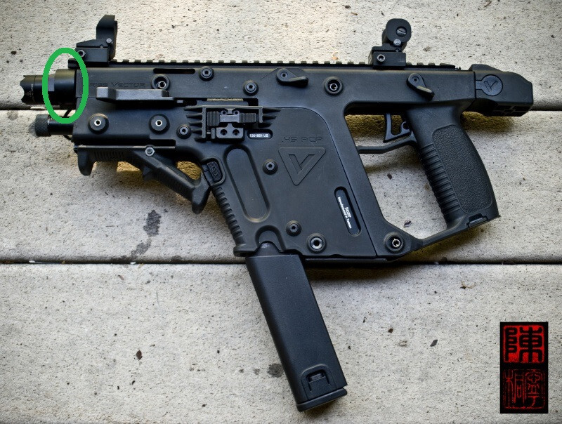 Kriss Vector SDP Pistol G1 V1 surefire flashlight E1B ADAPTER MOUNT RING ONLY
