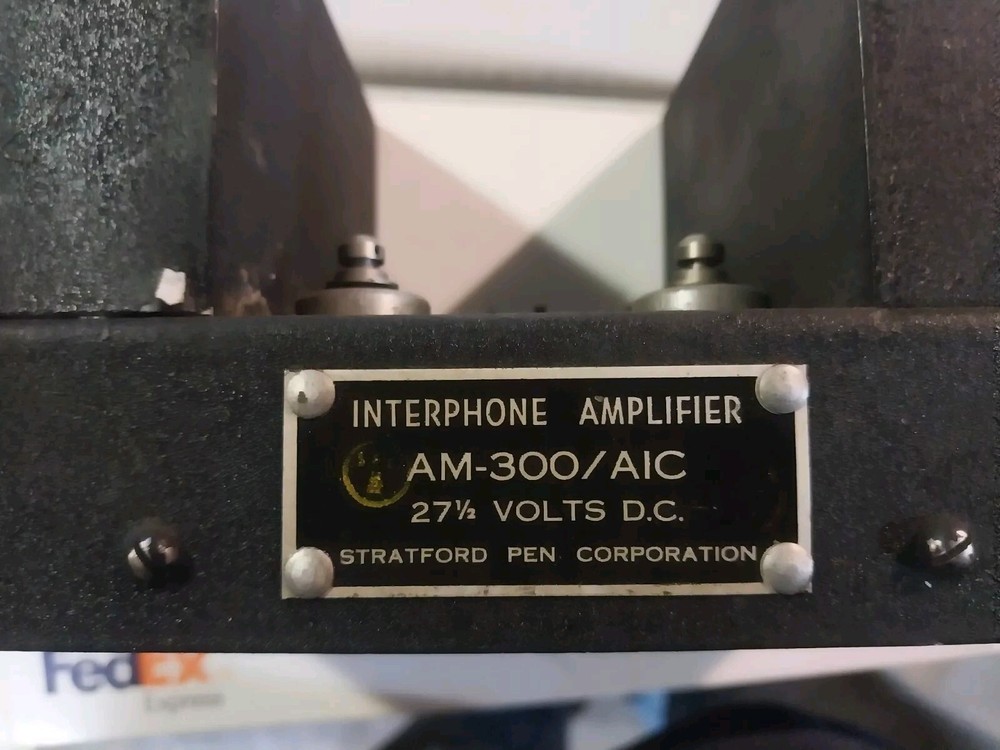 WWII Aircraft AM-300/AIC Interphone Audio Amplifier Input Transform