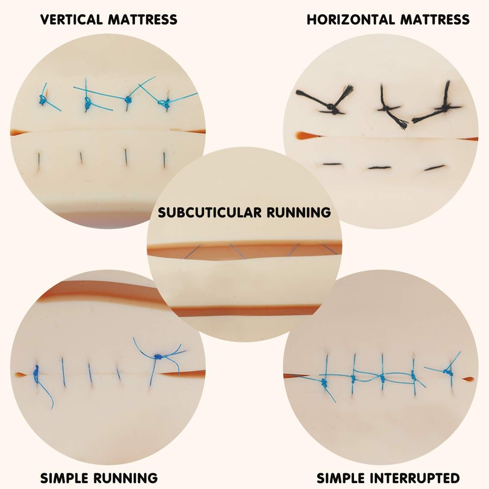 Suture Practice Complete Kit (30 Pieces) for Medical Student Suture Training,...