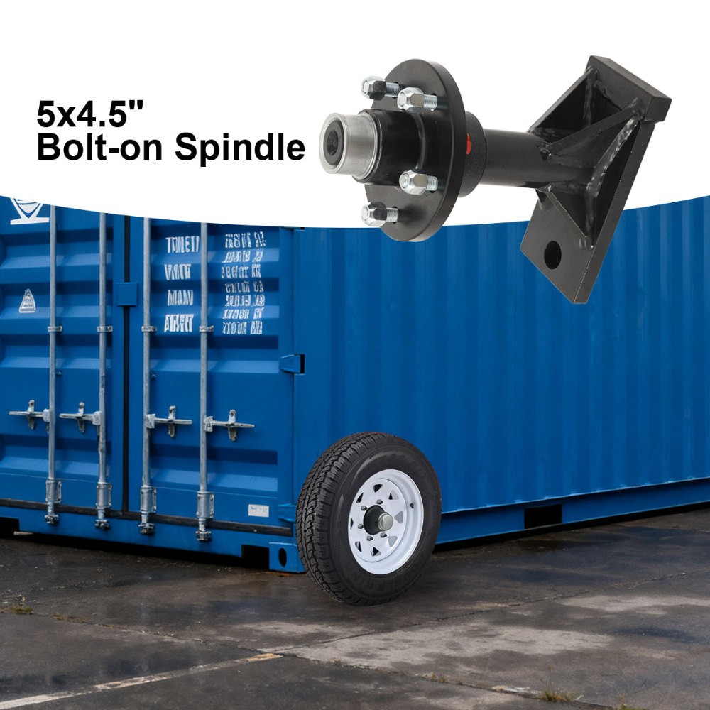 Heavy-Duty Shipping Container Axle Wheel with Bolt-on Spindle