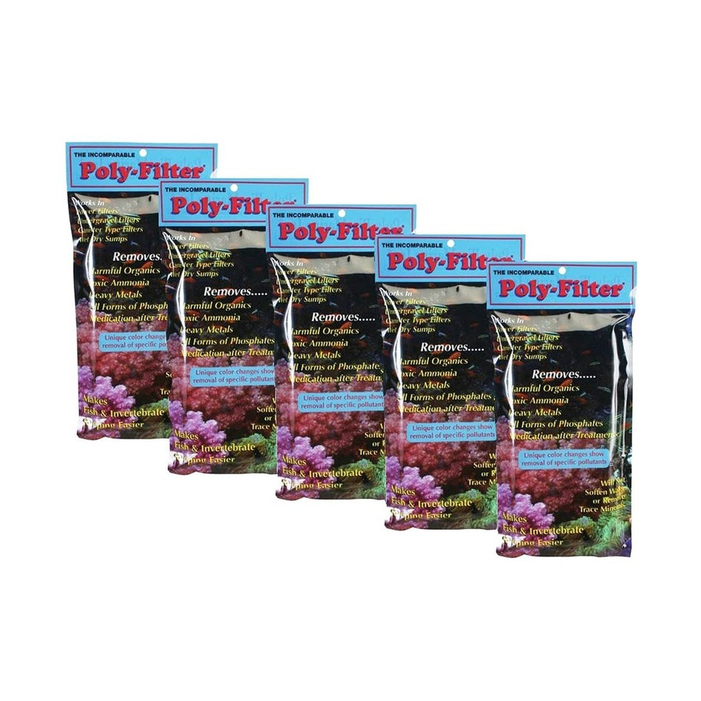 Poly Filter Pad, 4" X 8", Five Pack