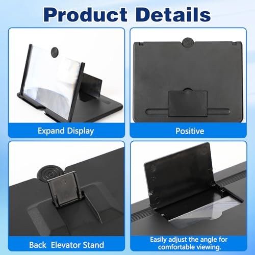 Screen Magnifier Version, 2026 New Mobile Phone 3D Pull-Out HD 12 Inch