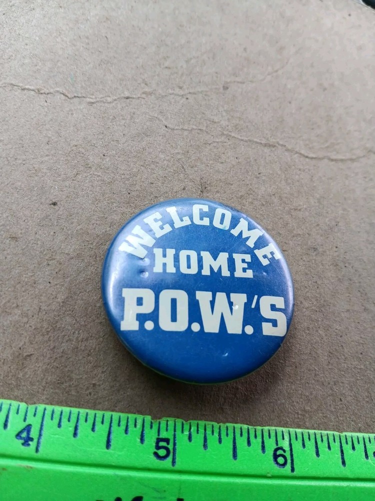 Hat Cap lapel Pin Button- Welcome Home POW's (24-896)