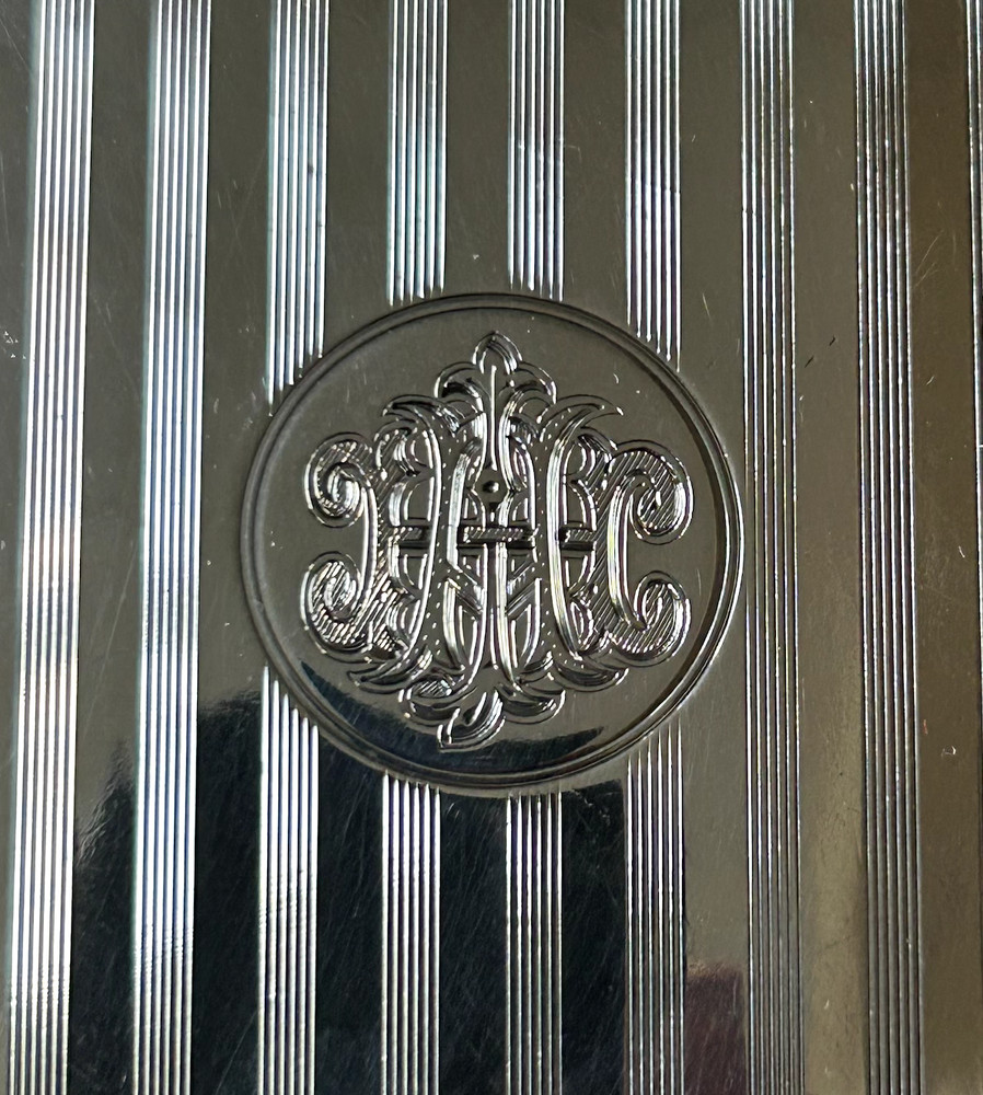 Beautiful Sterling Silver Cigarette Case Birmingham Hallmarked