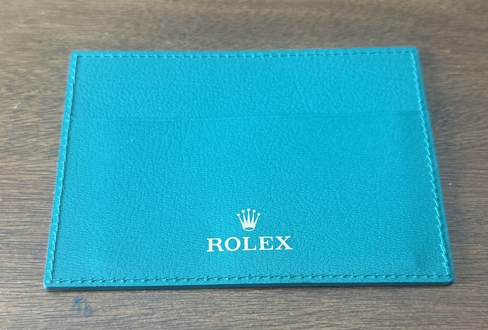 100% Authentic Genuine Rolex green  Card Holder