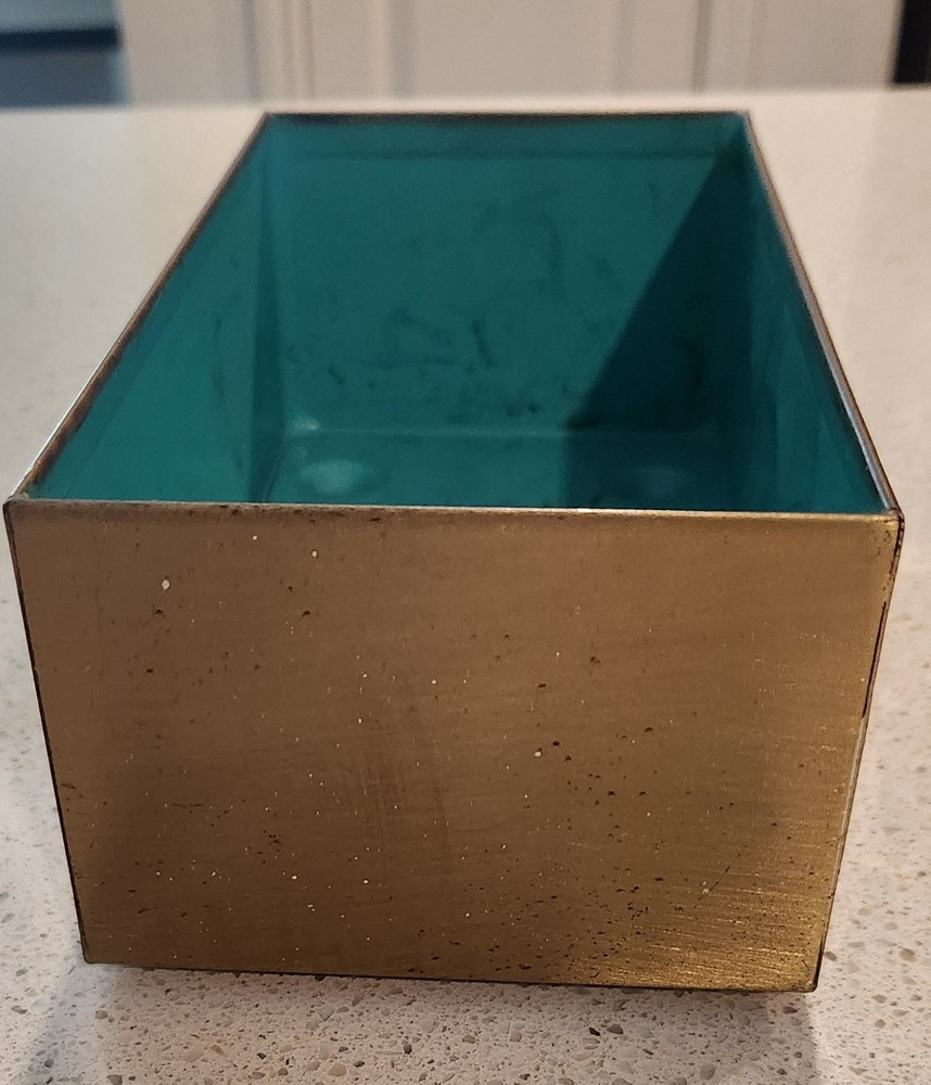 Vintage Solid Brass Planter Box By Planter Inc.