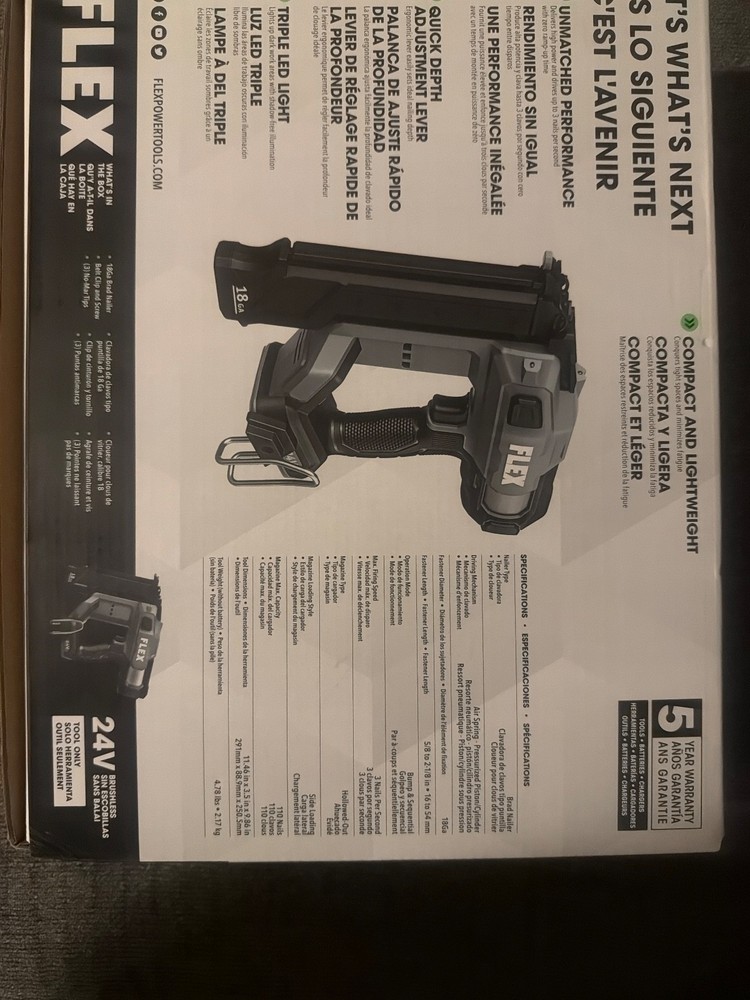 Flex 18ga. brad nailer