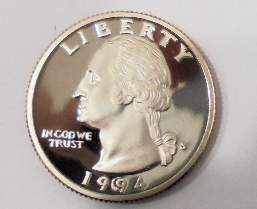 NICE 1994 s Proof Washington Quarter Deep Cameo # 121
