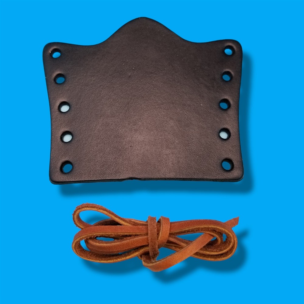 Axe Collar Overstrike Guard 4" Leather Hatchet Protector Latigo Lacing Camp USA