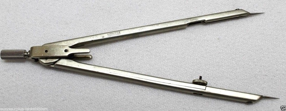 German Charvoz Steel Map Design Drafting Divider 6 1/4"L=15.7 cm each E8474