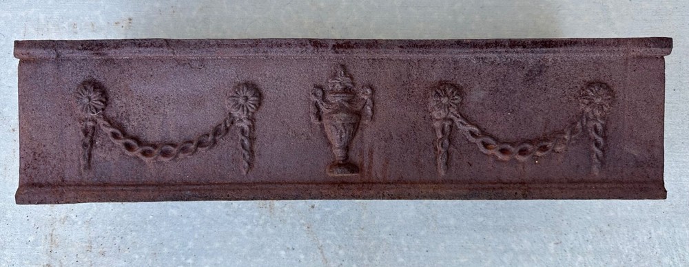 French Louis Seize Cast Iron Rectangular Planter, 19th Century