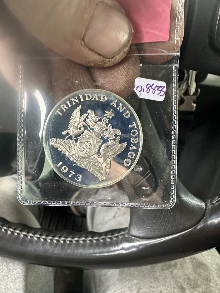 1973 Thailand In Tobago 50 Dollar Silver