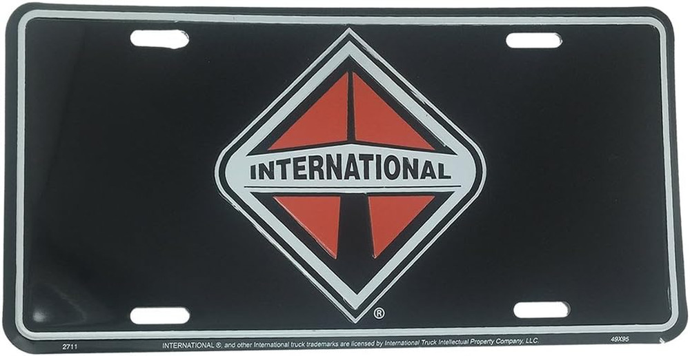 Black License Plate Blank Background