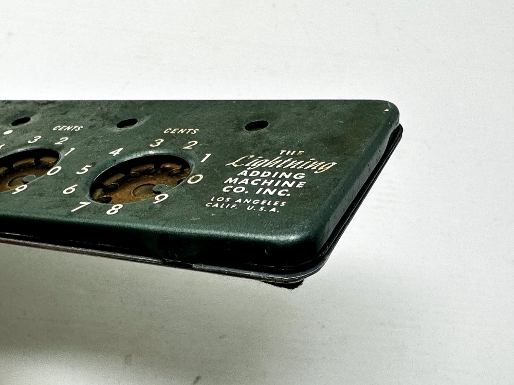 Vintage Adding Machine Calculator, THE LIGHTNING ADDING MACHINE
