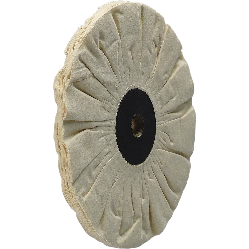 8" Dia Compressed Buffing Wheel, fits 3/4" arbor, #8455-38