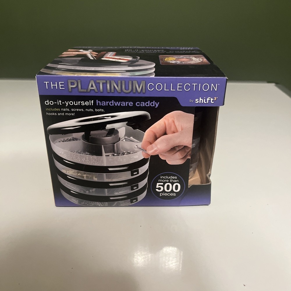Platinum collection shift DIY hardware caddy with nails screws nuts  NEW SEALED