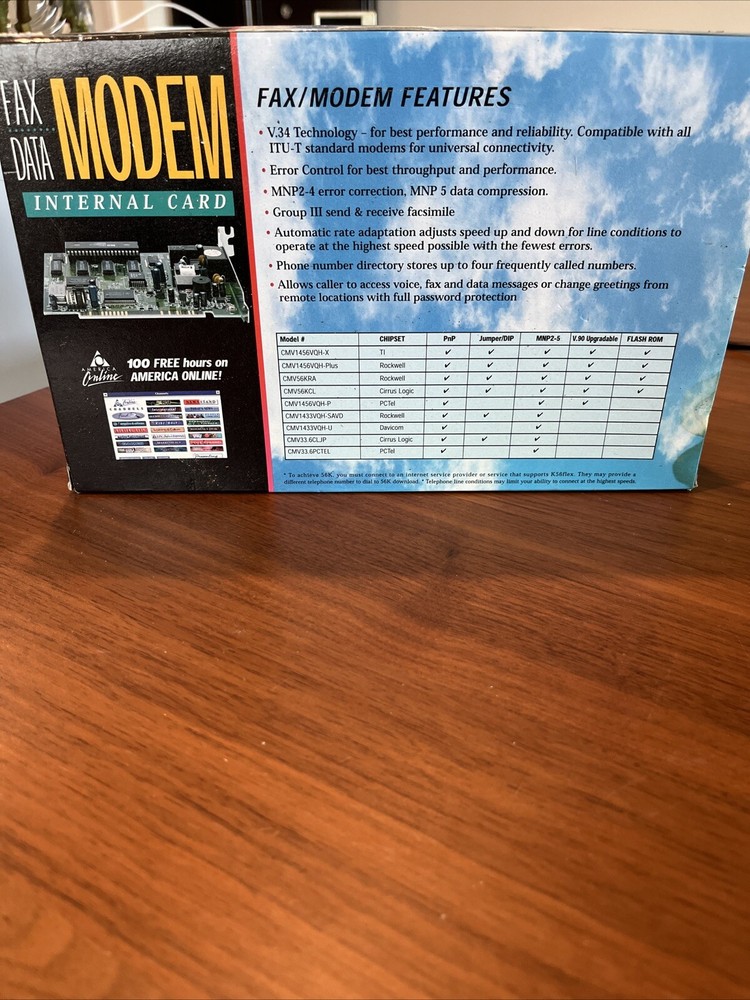 Fax Data Modem Internal Card 56K V.90 Microsoft Internet Explorer