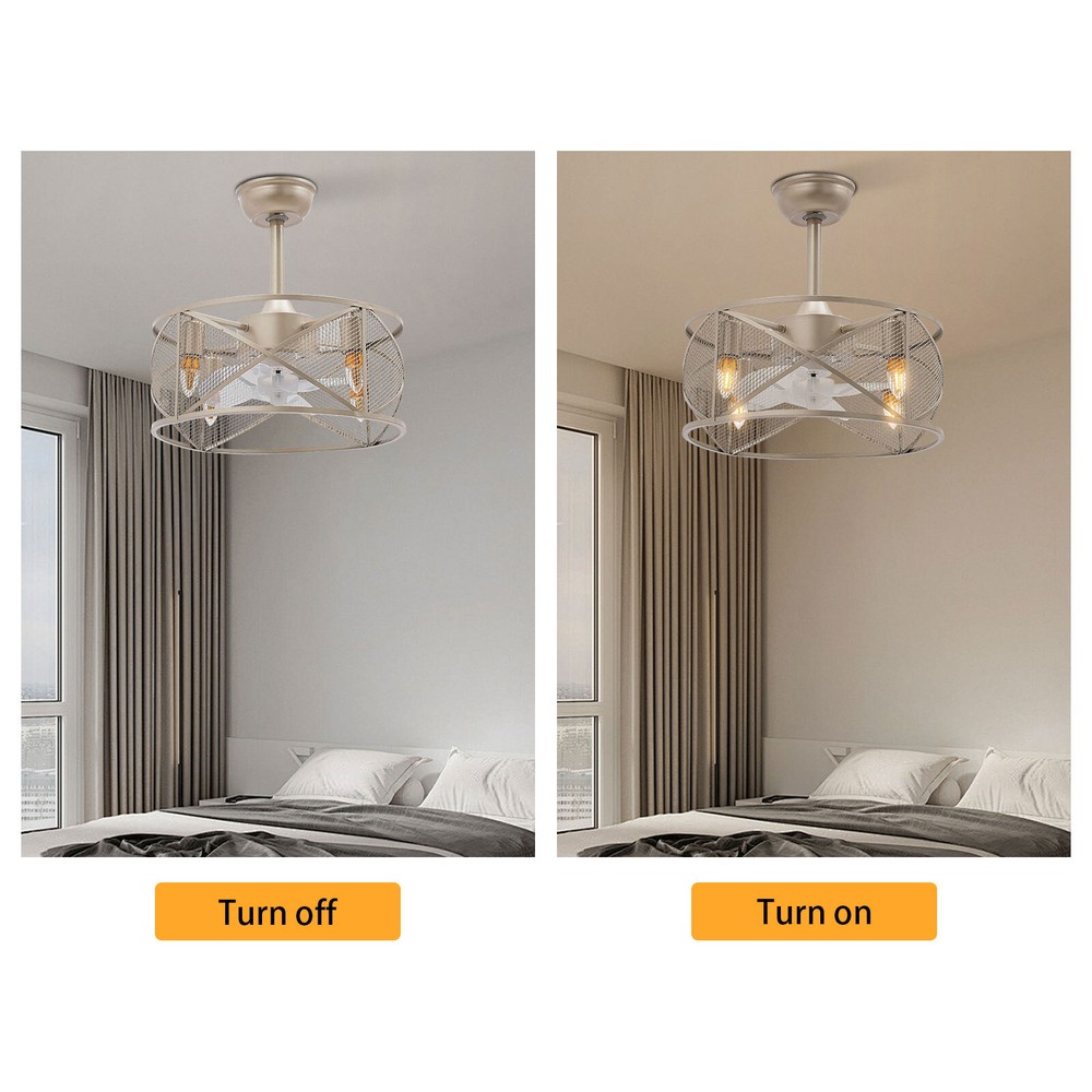 Caged Ceiling Fan Light Ceiling Fan Light Ceiling Fan with Light Remote Control