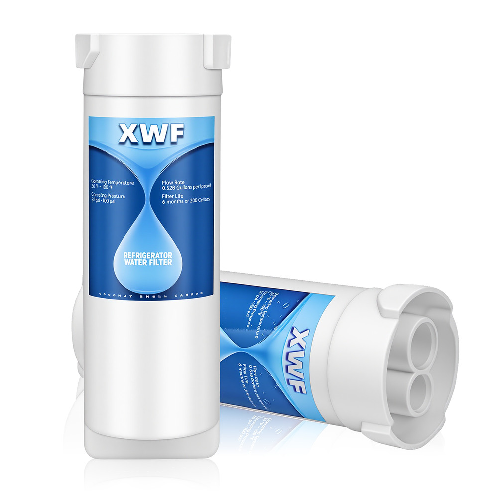 2 Pack  XWF NSF Certified Refrigerator Water Filter,Replacement for GE