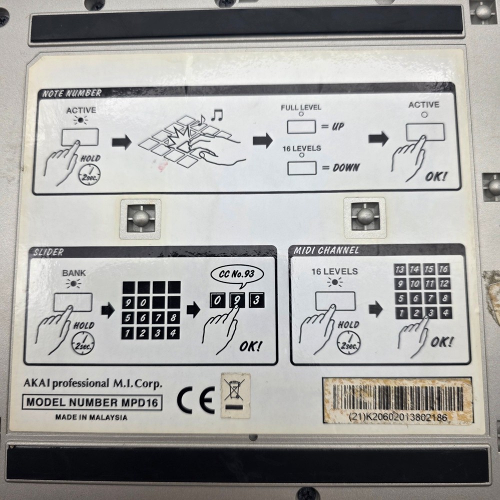 Akai Professional MPD16 USB/MIDI Pad Controller