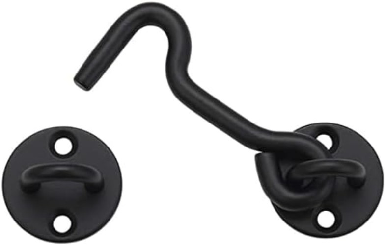 Versatile Heavy-Duty Black Privacy Latch, 4” for Multi-Use Applications