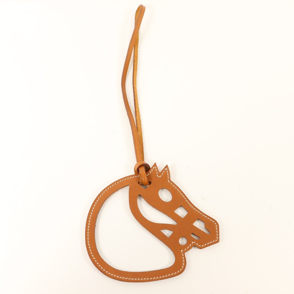 HERMES Paddock Cheval Charm Swift Leather Gold