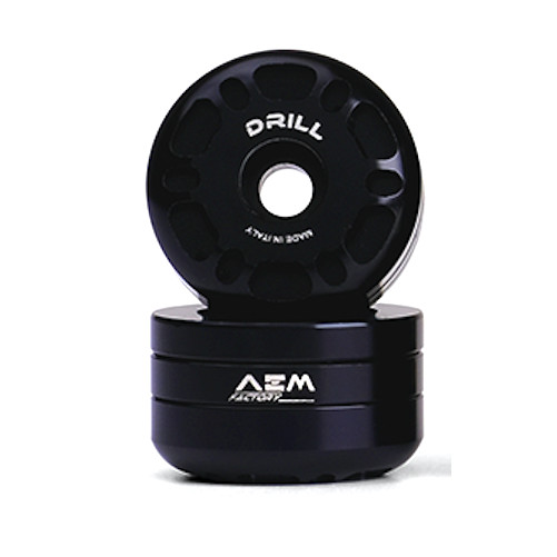 AEM Factory Ducati / MV Agusta Bar Ends "Drill" - Black