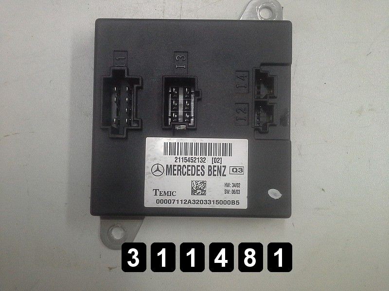 2003 MERCEDES E CLASS ECU CONTROL UNIT 2115452132 GENUINE