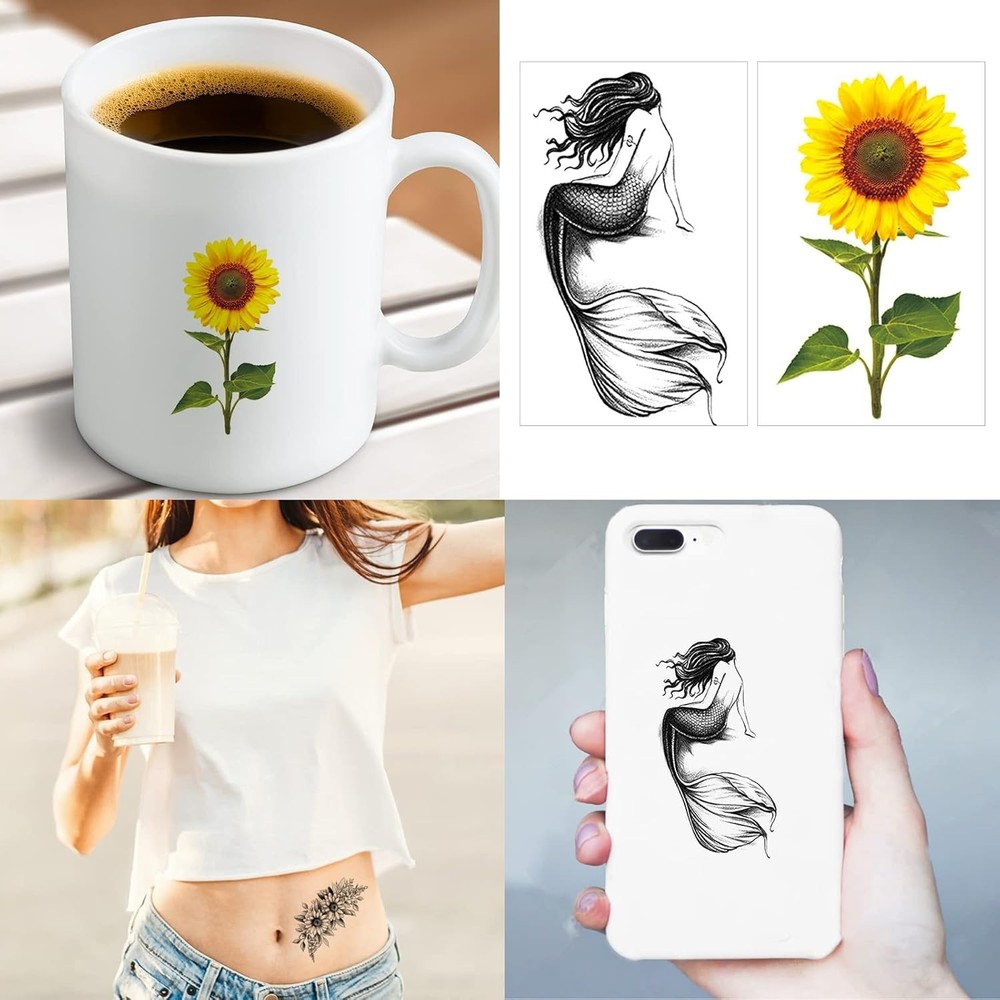 Versatile 72 Sheets Temporary Tattoos for All Occasions - Elegant Designs