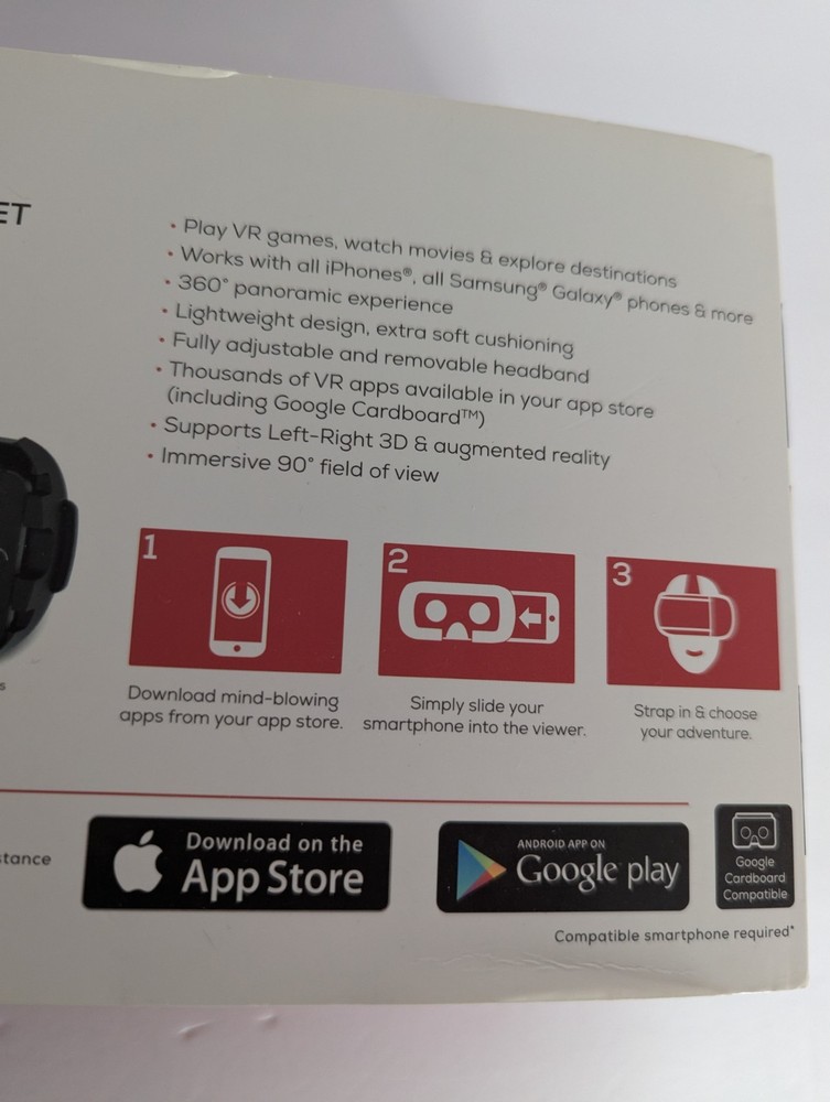 NEW EVO VR Headset Virtual Reality Headset Open Box