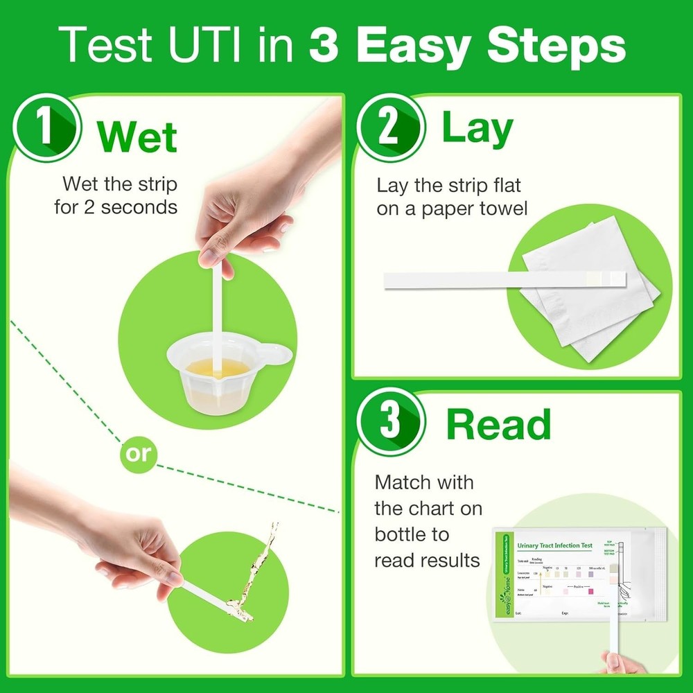 Quick 2-Minute UTI Strips - Accurate and Affordable Urinary Testing