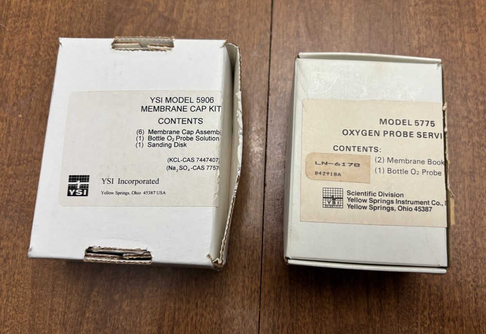 YSI 5906 and 5775 kits (open, may be missing pieces)