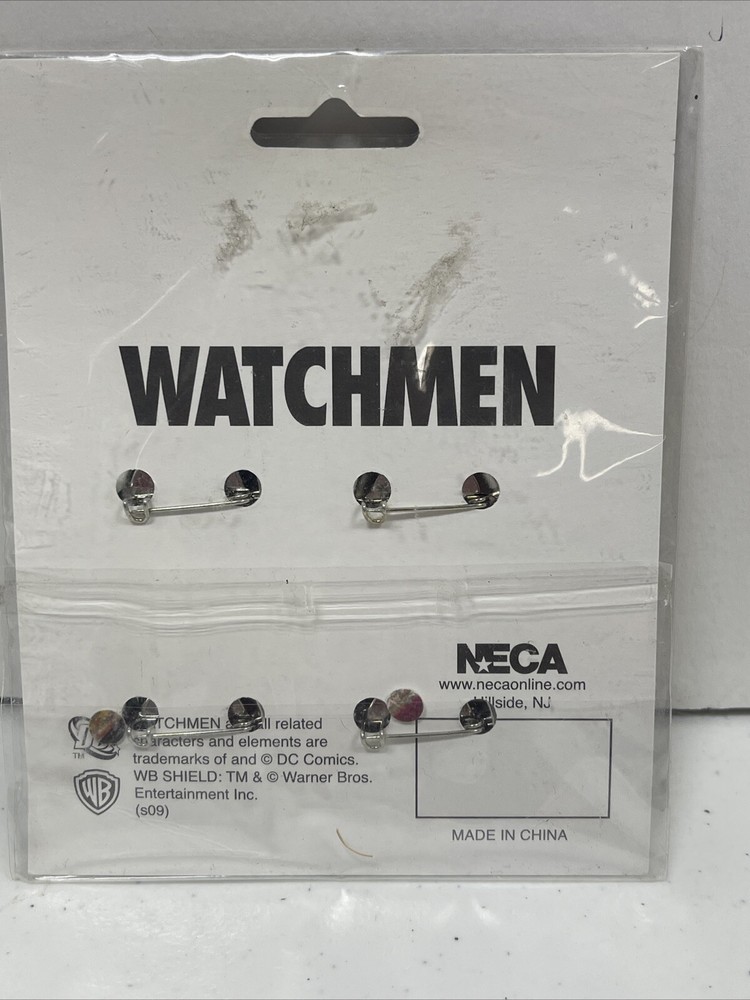 Vintage The Watchmen DC Comics 4 Pin / Button Set 2009