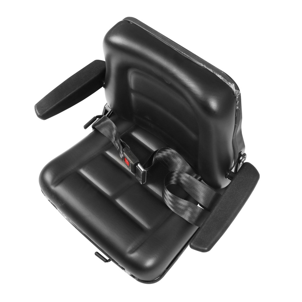 Universal Forklift Tractor Seat Backrest Adjustable w/ Armrest