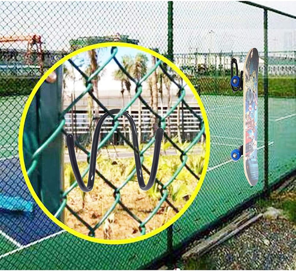 Skateboard Wall Mount Hanger Rack Storage Display Holder Black