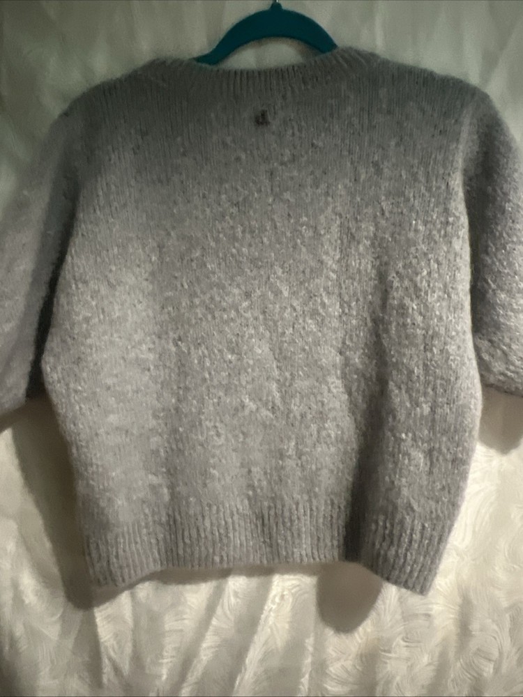 Dixie Sweater Size L Gray Mohair/Alpaca/polyamide/wool New