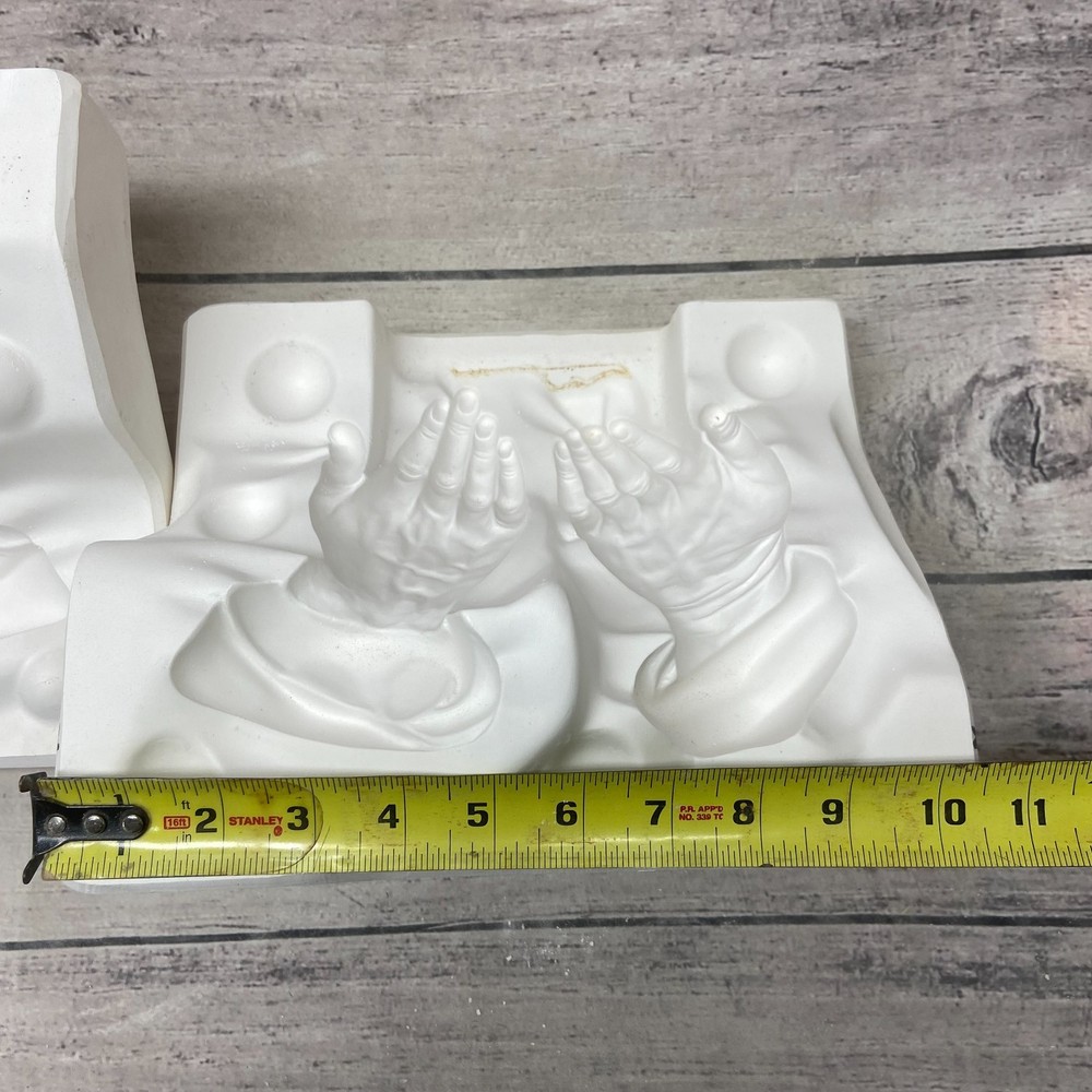 Vintage Atlantic Ceramic Casting Mold Lg Praying Hand #A367