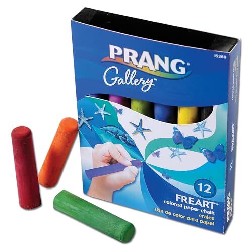 Freart Sidewalk Chalk Assorted Colors 12/Box