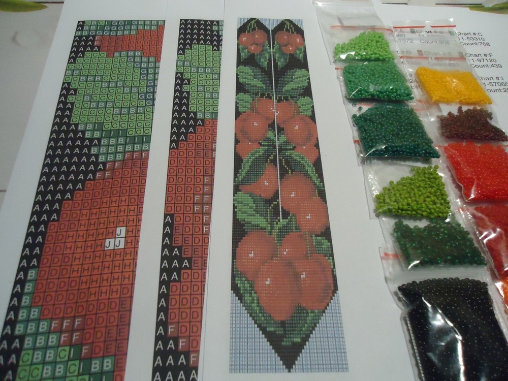 Kit for making a necklace gerdan. Beading Loom Pattern. #C8