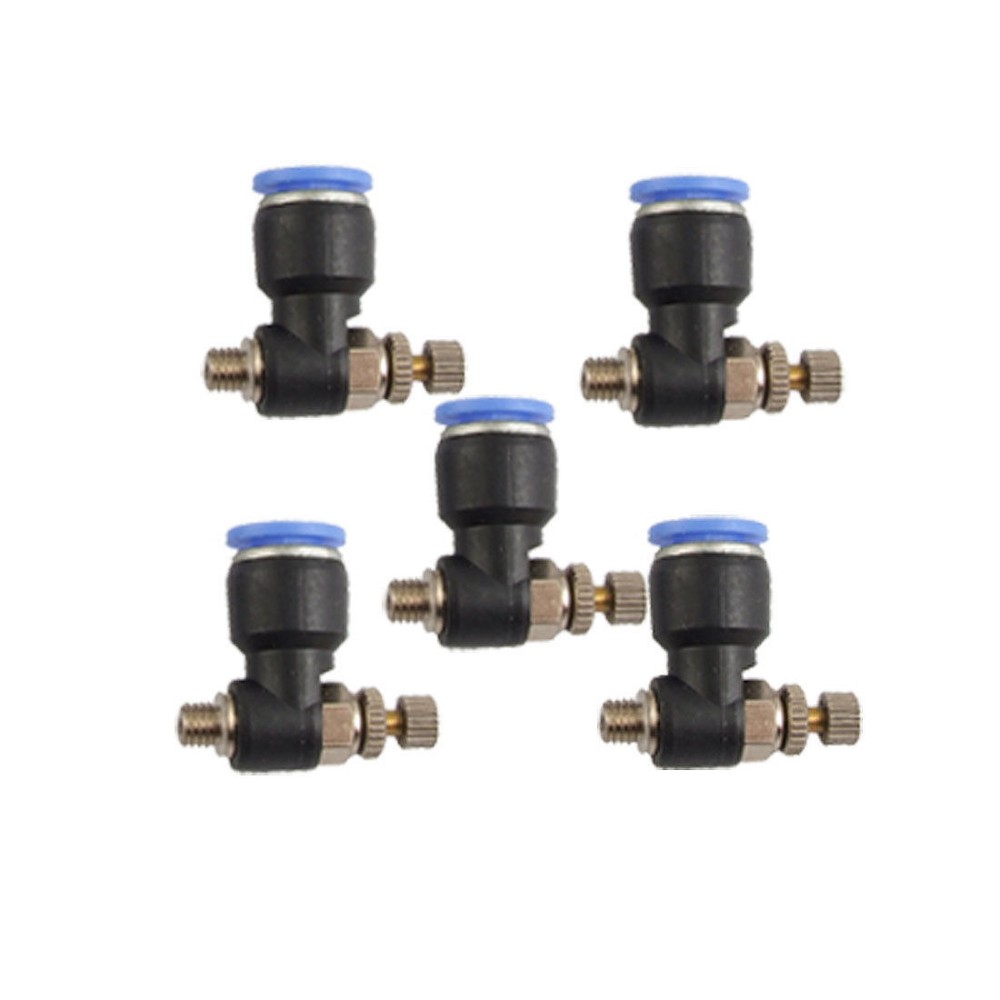 5 Pcs 5mm Thread Airflow Speed Control Valve Connector