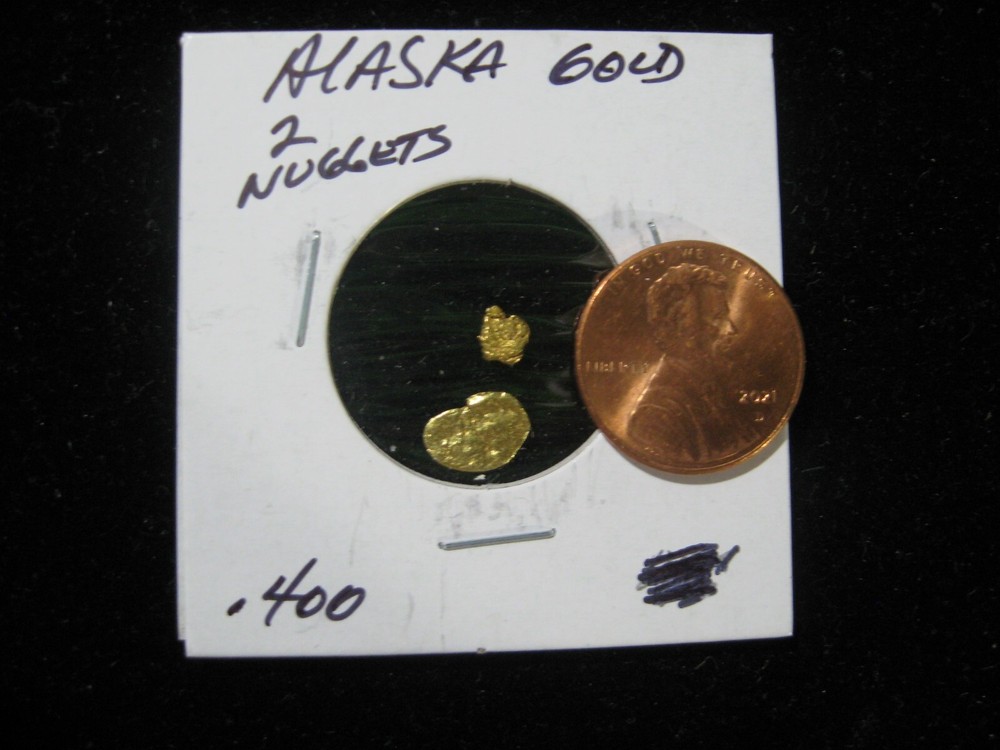 ALASKA GOLD 2 NUGGETS  .400 GRAM