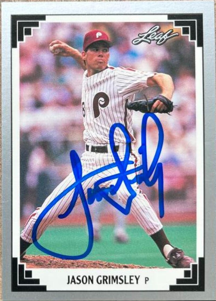 Jason Grimsley Autographed 1991 Leaf #288
