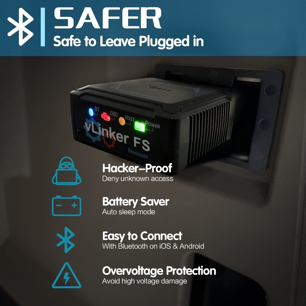 Bluetooth OBD2 Diagnostic Scan Tool vLinker FS for iOS Android & Windows Vgate